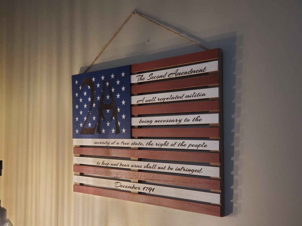 The 2nd Amendment Pallet Flag