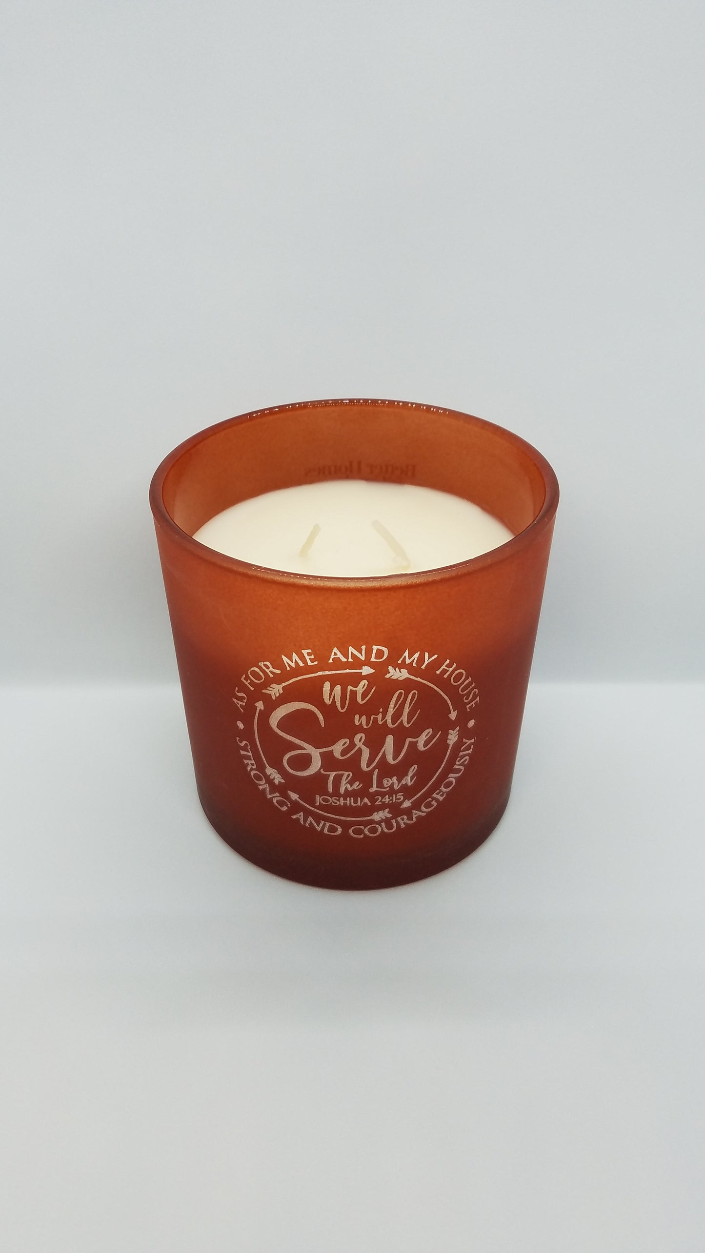 Engraved Candle Red Lava & Citrus