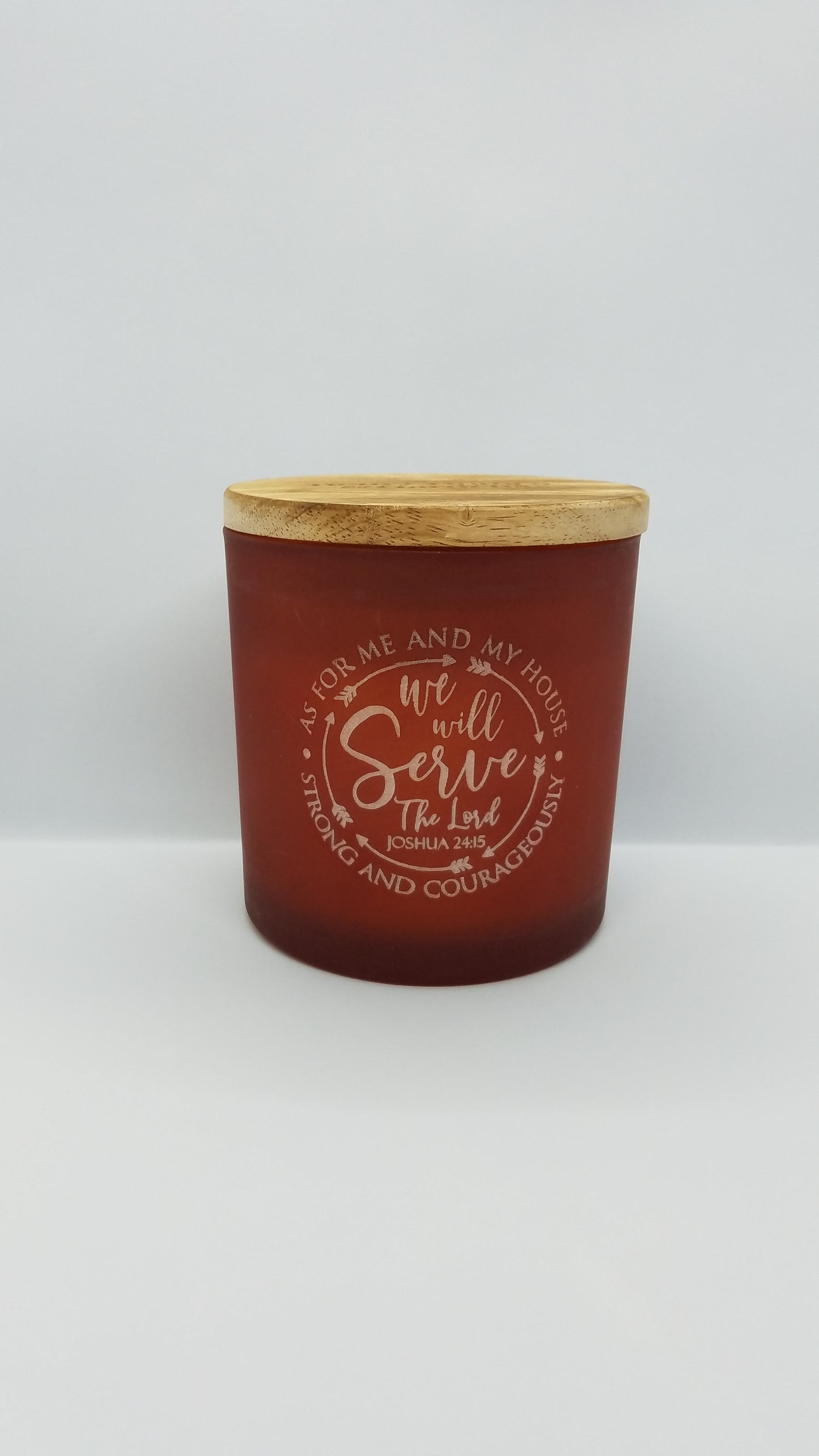 Engraved Candle Red Lava & Citrus