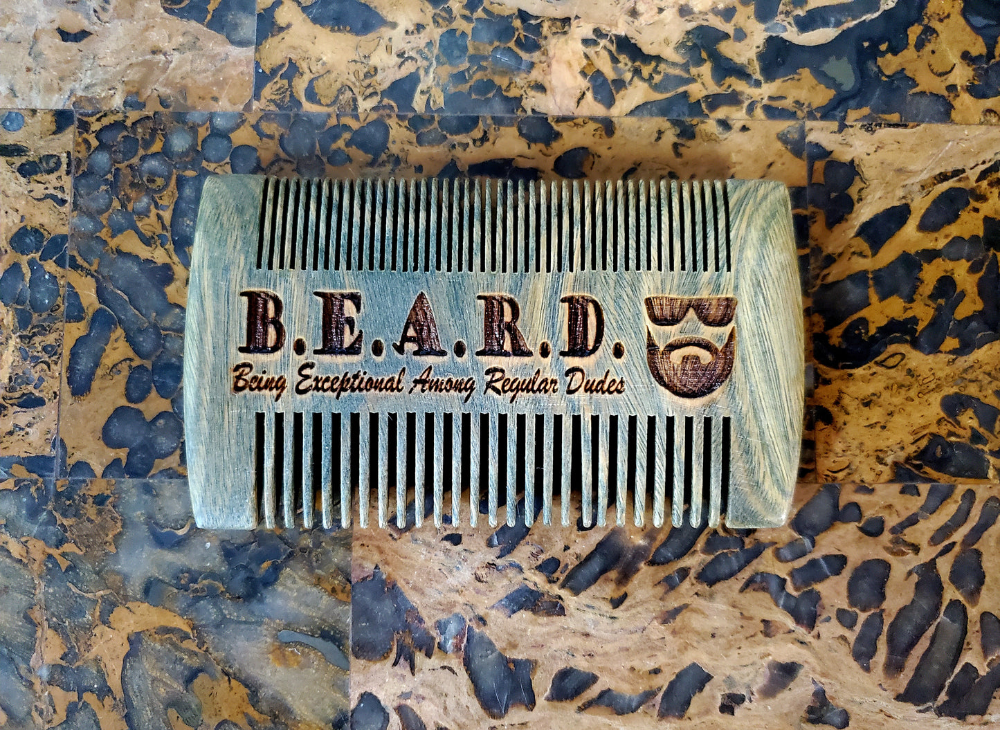 Sandalwood Beard Comb & Leather Sleeve