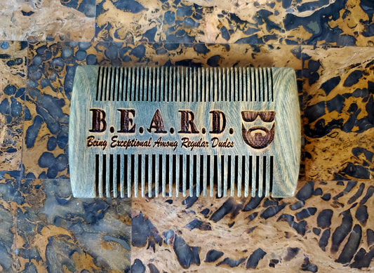 Sandalwood Beard Comb & Leather Sleeve