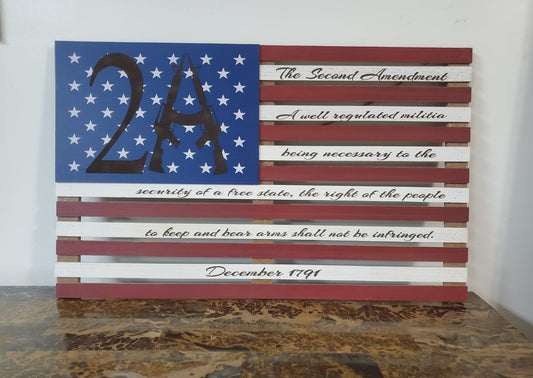 The 2nd Amendment Pallet Flag