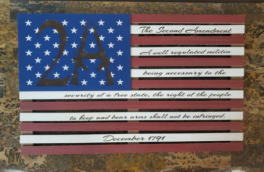 The 2nd Amendment Pallet Flag