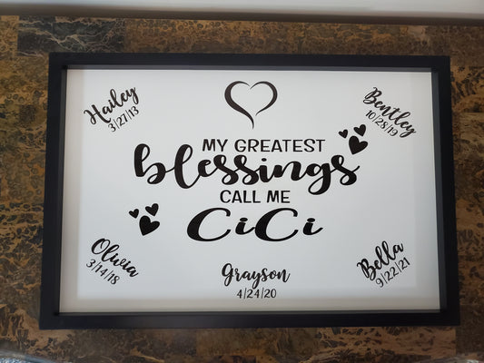 My Greatest Blessings Wall Decor