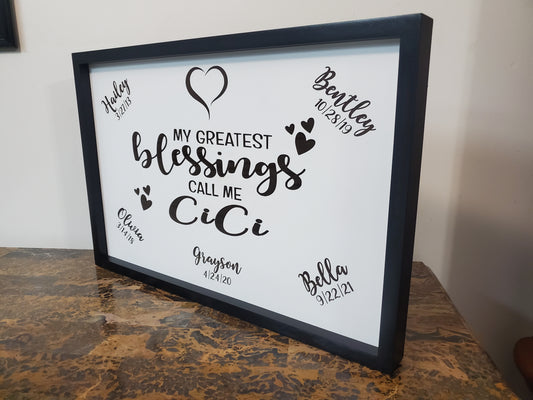 My Greatest Blessings Wall Decor