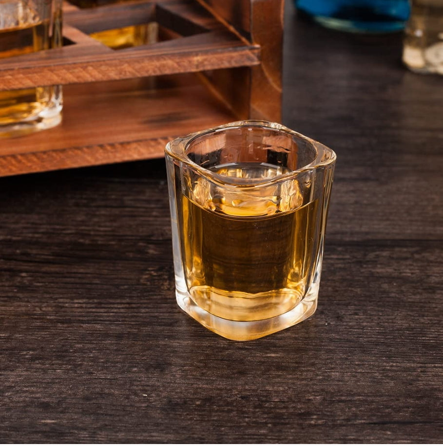 Personalized Shot Glass Holder Set