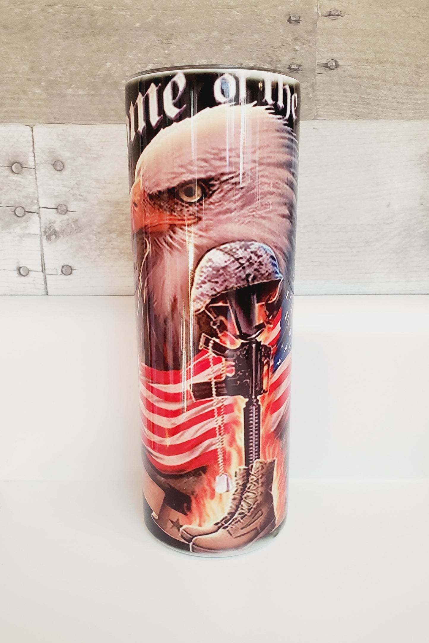 Skinny Tumbler 20oz Home of the Free