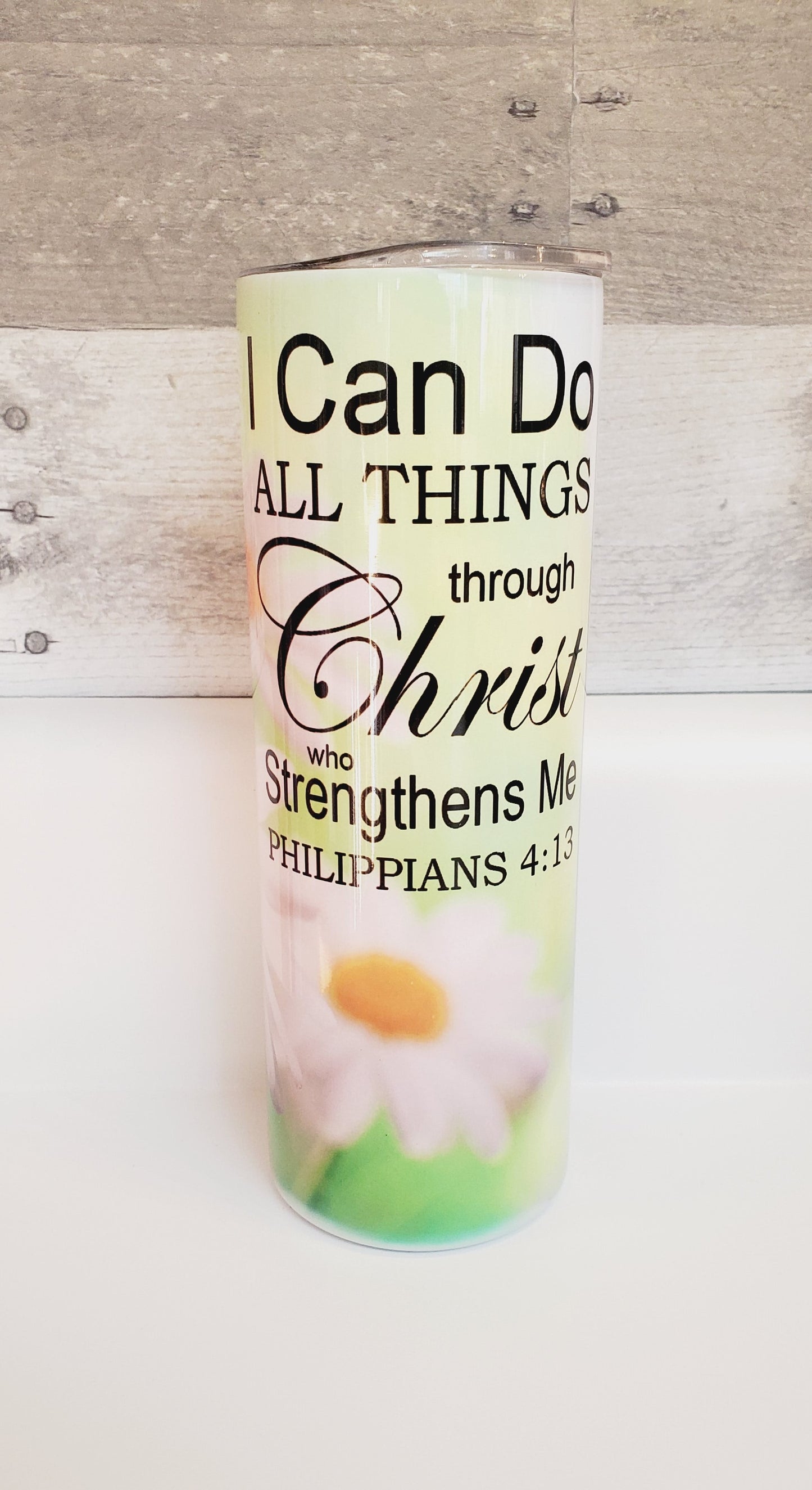 Skinny Tumbler 20oz I Can Do All Things through Christ