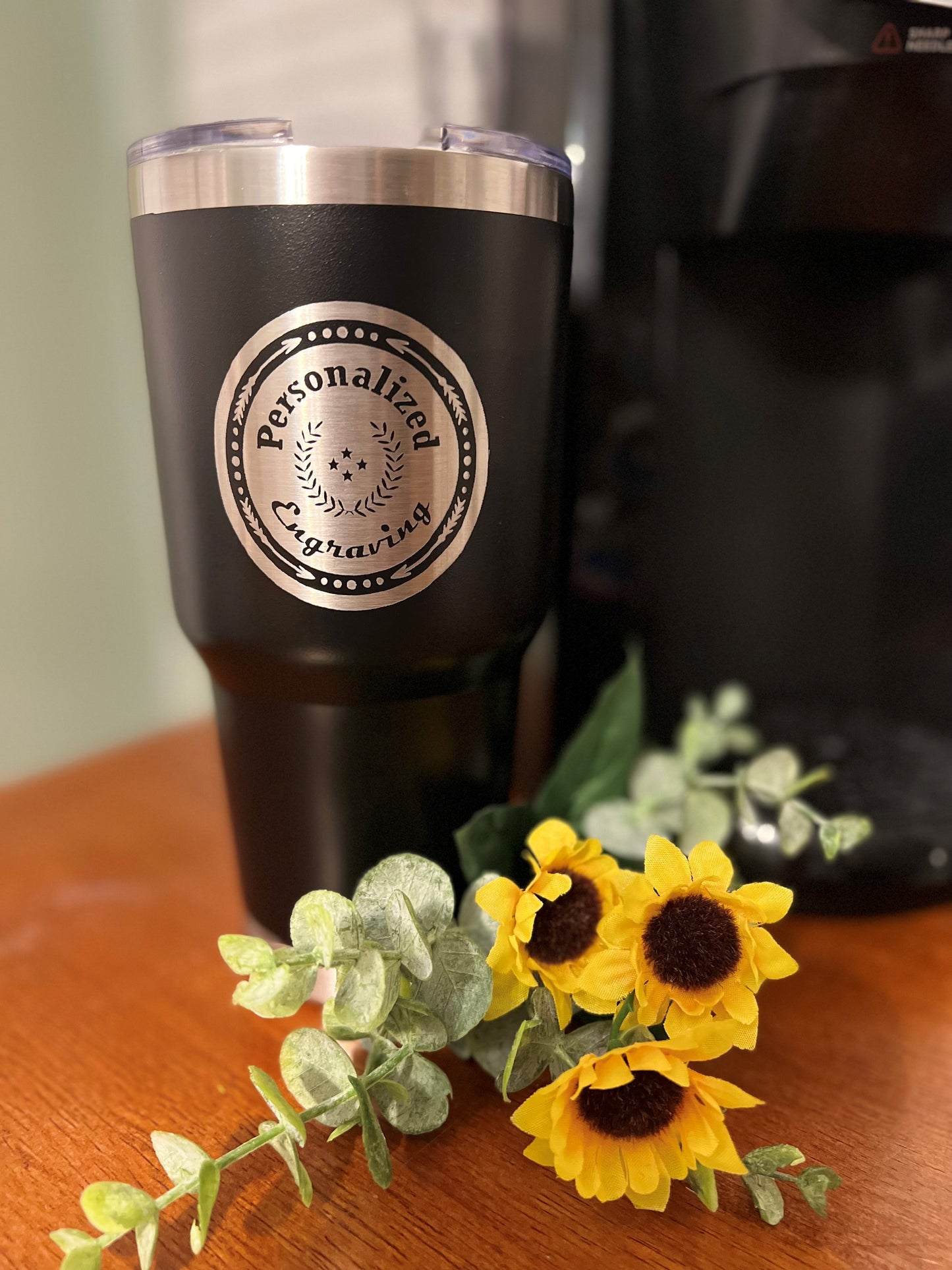 Personalized 30oz Double-Wall Stainless Steel Tumbler with Your Logo