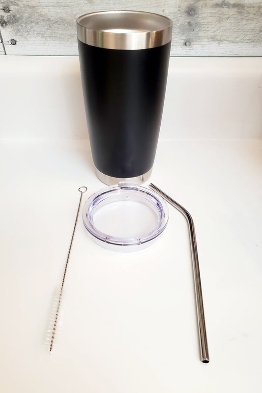 Personalized 20oz Stainless Steel Tumbler with Your Logo Name and Title