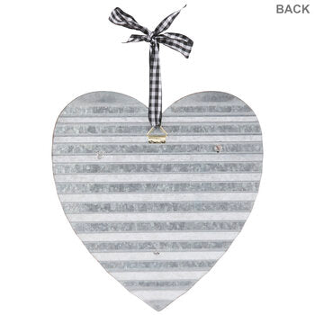 Personalized Heart Corrugated Metal Wall Decor